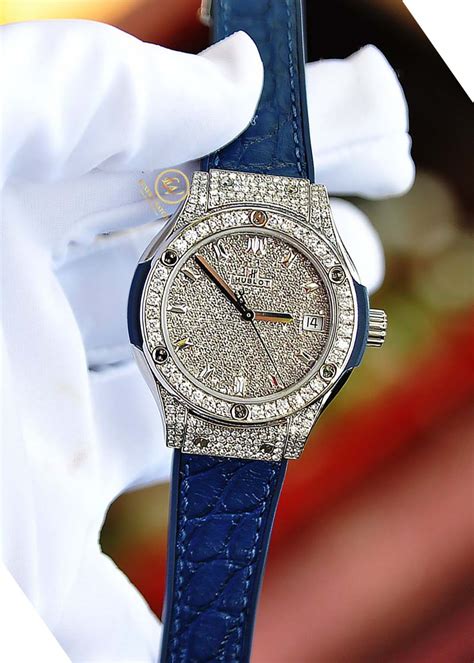 hublot đính kim cương|giá đồng hồ hublot.